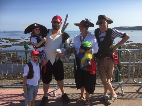 Photo Gallery Image - The World Record attempt - Pirate Day in Penzance, August 2017