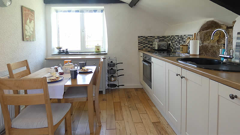 Kitchen and dining area